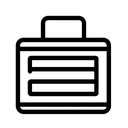 Минималистичная одноцветная иконка персональной медицинской станции на белом фоне для премиального детокс-центра